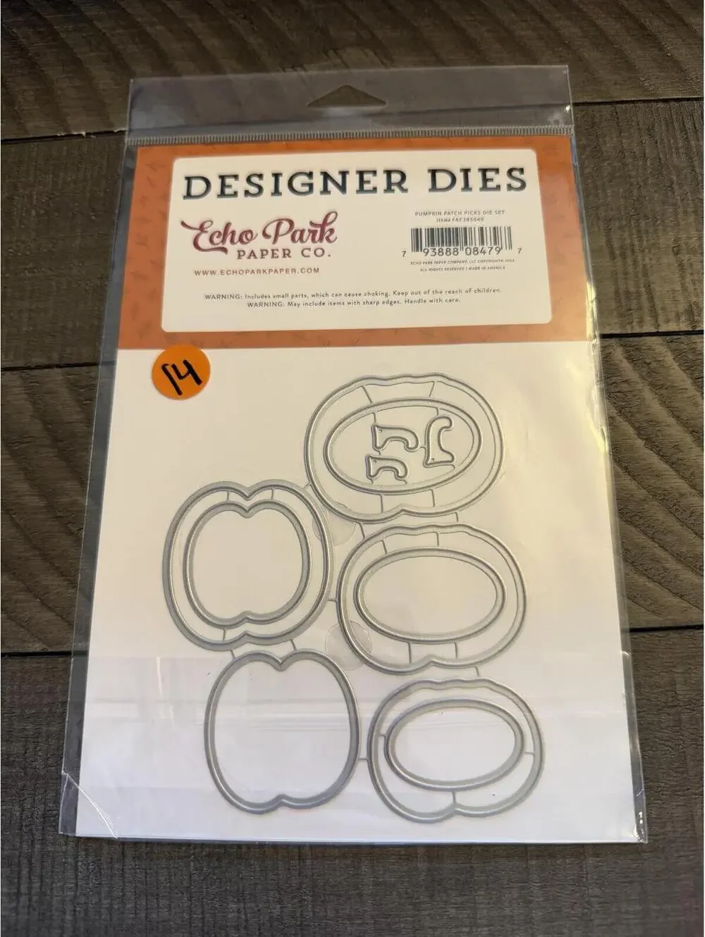 Echo Park Paper Pumpkin Patch Picks Die Set
